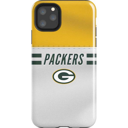 NFL Green Bay Packers White Striped iPhone 11 Pro Max Impact Case