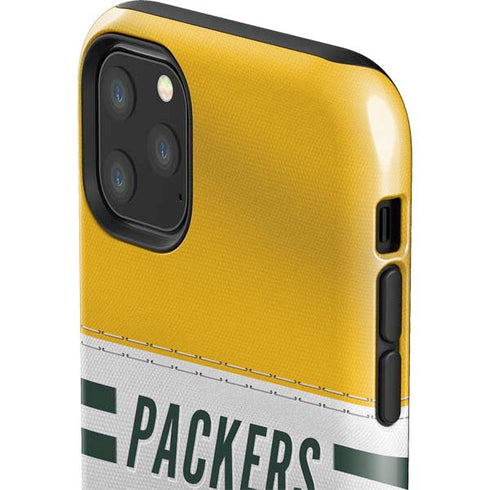 NFL Green Bay Packers White Striped iPhone 11 Pro Max Impact Case