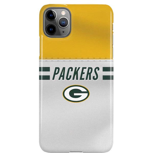 NFL Green Bay Packers White Striped iPhone 11 Pro Max Lite Case