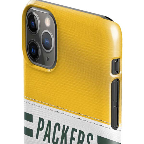 NFL Green Bay Packers White Striped iPhone 11 Pro Max Lite Case
