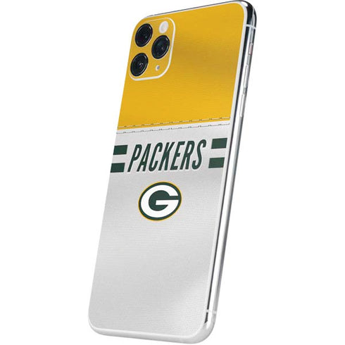NFL Green Bay Packers White Striped iPhone 11 Pro Max Skin