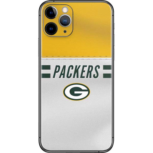 NFL Green Bay Packers White Striped iPhone 11 Pro Skin