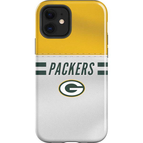 NFL Green Bay Packers White Striped iPhone 12 Impact Case