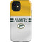 NFL Green Bay Packers White Striped iPhone 12 Mini Impact Case