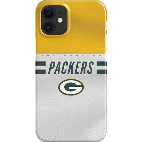 NFL Green Bay Packers White Striped iPhone 12 Mini Lite Case