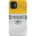 NFL Green Bay Packers White Striped iPhone 12 Mini Lite Case