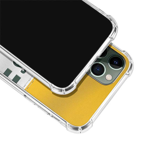 NFL Green Bay Packers White Striped iPhone 12 Pro Clear Case