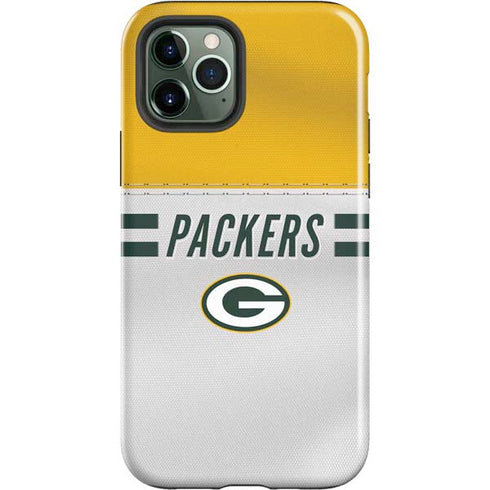 NFL Green Bay Packers White Striped iPhone 12 Pro Impact Case