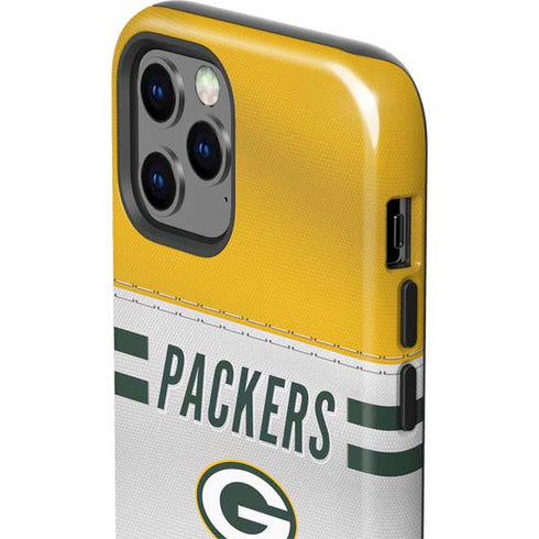 NFL Green Bay Packers White Striped iPhone 12 Pro Impact Case