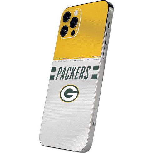 NFL Green Bay Packers White Striped iPhone 12 Pro Max Skin