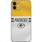 NFL Green Bay Packers White Striped iPhone 12 Skin