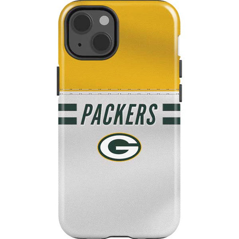 NFL Green Bay Packers White Striped iPhone 13 Impact Case