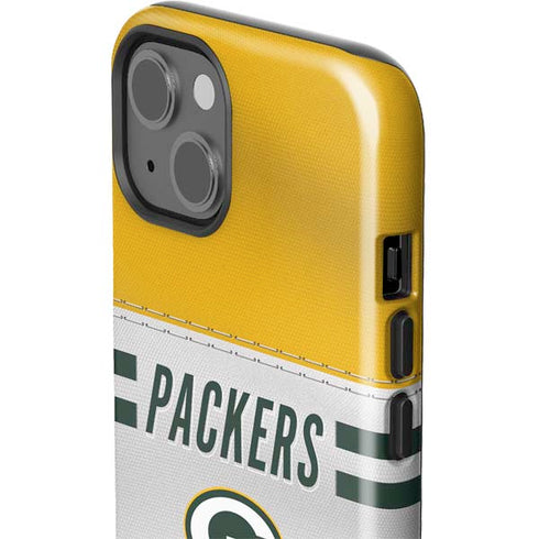 NFL Green Bay Packers White Striped iPhone 13 Impact Case