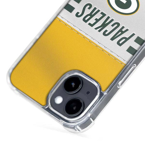 NFL Green Bay Packers White Striped iPhone 13 MagSafe Case