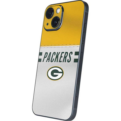 NFL Green Bay Packers White Striped iPhone 13 Mini Skin