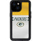 NFL Green Bay Packers White Striped iPhone 13 Mini Waterproof Case