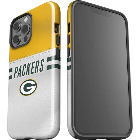 NFL Green Bay Packers White Striped iPhone 13 Pro Max Impact Case