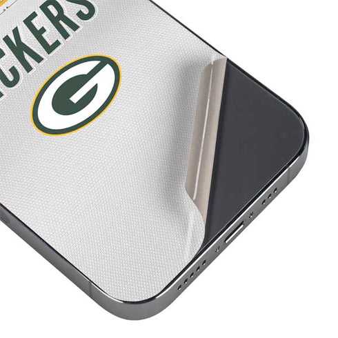 NFL Green Bay Packers White Striped iPhone 13 Pro Max Skin