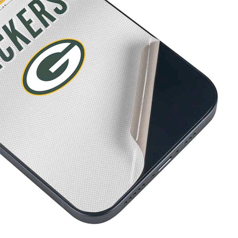 NFL Green Bay Packers White Striped iPhone 13 Skin