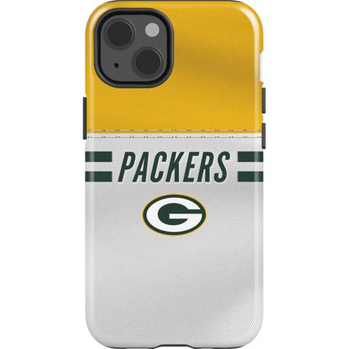NFL Green Bay Packers White Striped iPhone 14 Impact Case