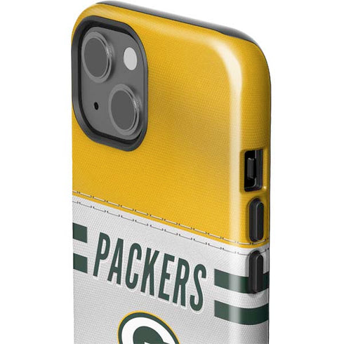 NFL Green Bay Packers White Striped iPhone 14 Impact Case