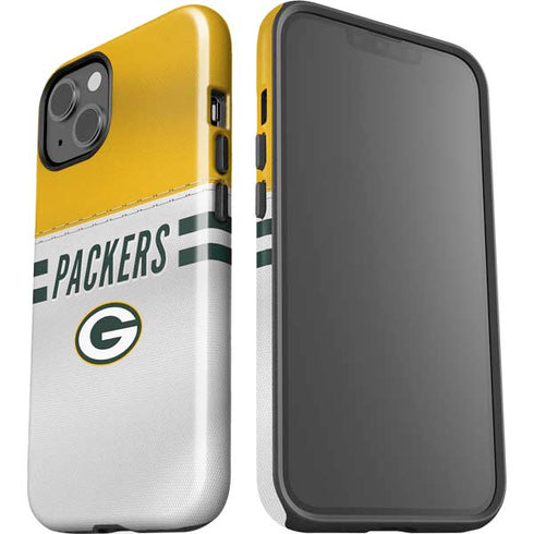 NFL Green Bay Packers White Striped iPhone 15 Impact Case