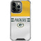 NFL Green Bay Packers White Striped iPhone 15 Pro Clear Case