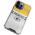 NFL Green Bay Packers White Striped iPhone 14 Pro Clear Case