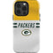 NFL Green Bay Packers White Striped iPhone 14 Pro Impact Case