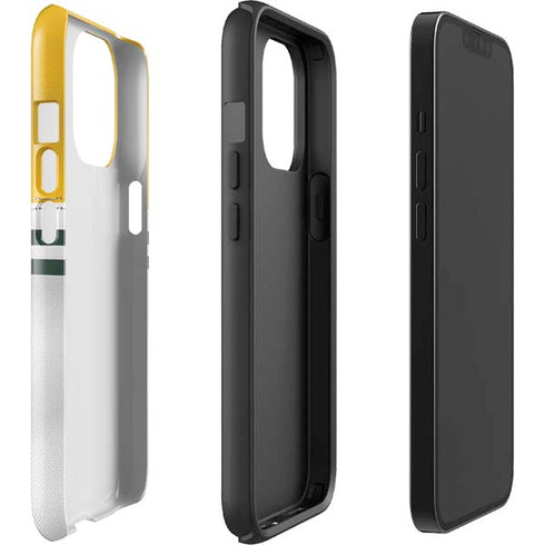 NFL Green Bay Packers White Striped iPhone 15 Pro Max Impact Case