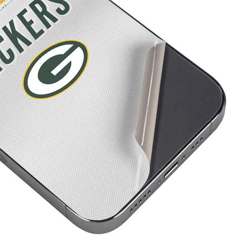 NFL Green Bay Packers White Striped iPhone 14 Pro Skin