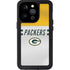 NFL Green Bay Packers White Striped iPhone 14 Pro Waterproof Case