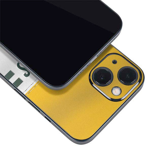 NFL Green Bay Packers White Striped iPhone 14 Skin