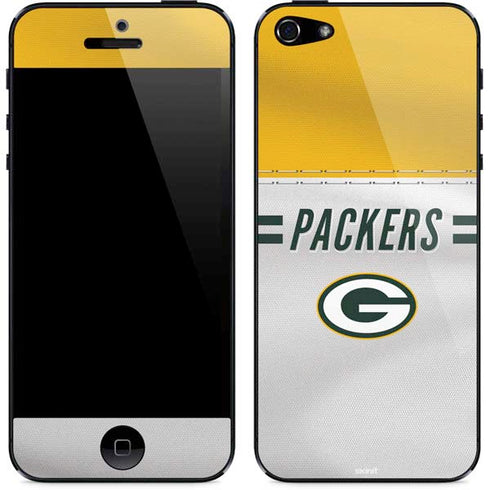NFL Green Bay Packers White Striped iPhone 5/5s/5SE Skin