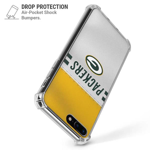 NFL Green Bay Packers White Striped iPhone 7/8 Plus Clear Case
