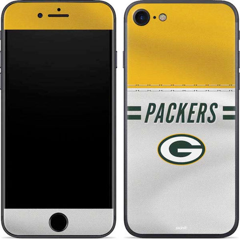 NFL Green Bay Packers White Striped iPhone 7 Skin