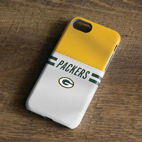 NFL Green Bay Packers White Striped iPhone 8 Pro Case