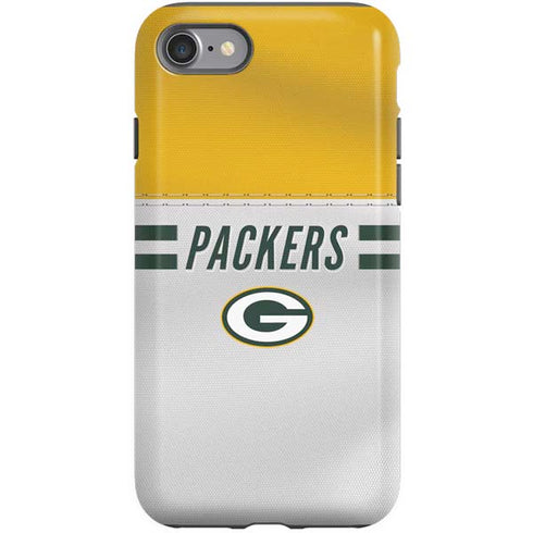 NFL Green Bay Packers White Striped iPhone SE (2nd & 3rd Gen) Pro Case