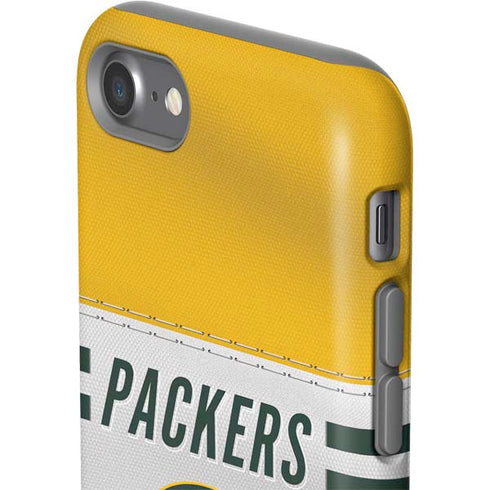NFL Green Bay Packers White Striped iPhone SE (2nd & 3rd Gen) Pro Case
