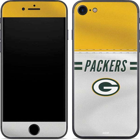 NFL Green Bay Packers White Striped iPhone SE (2nd & 3rd Gen) Skin