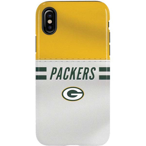 NFL Green Bay Packers White Striped iPhone X Pro Case
