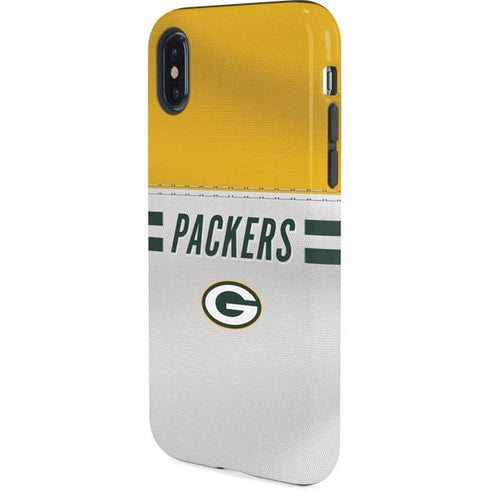 NFL Green Bay Packers White Striped iPhone X Pro Case