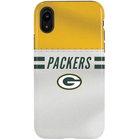 NFL Green Bay Packers White Striped iPhone XR Pro Case