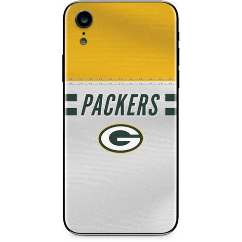 NFL Green Bay Packers White Striped iPhone XR Skin