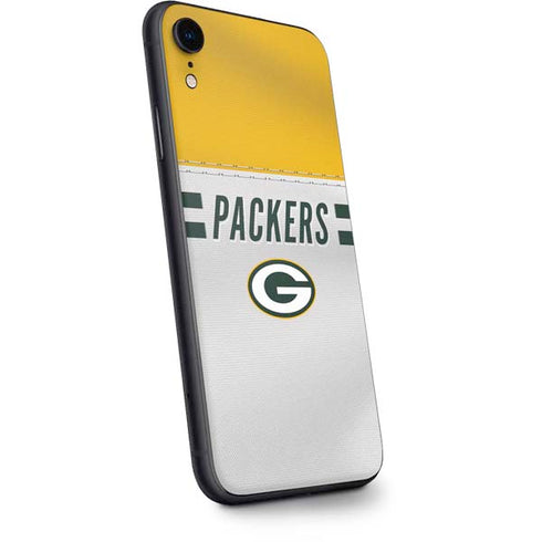 NFL Green Bay Packers White Striped iPhone XR Skin