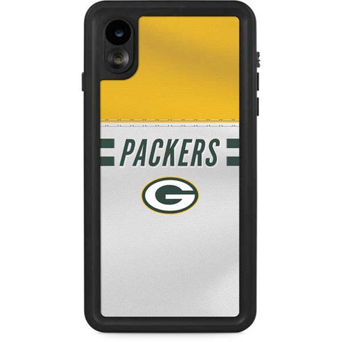 NFL Green Bay Packers White Striped iPhone XR Waterproof Case