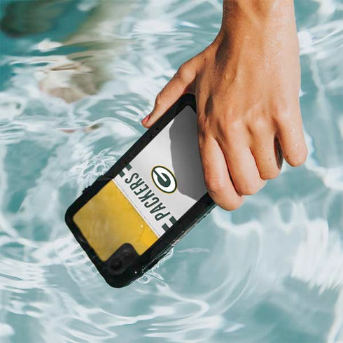 NFL Green Bay Packers White Striped iPhone XR Waterproof Case