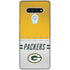 NFL Green Bay Packers White Striped LG Stylo 6 Clear Case