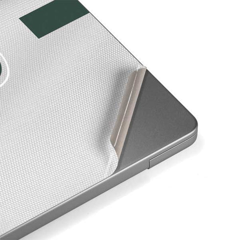 NFL Green Bay Packers White Striped MacBook Pro 14in (2021-24) Skin