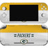 NFL Green Bay Packers White Striped Nintendo Switch Lite Skin